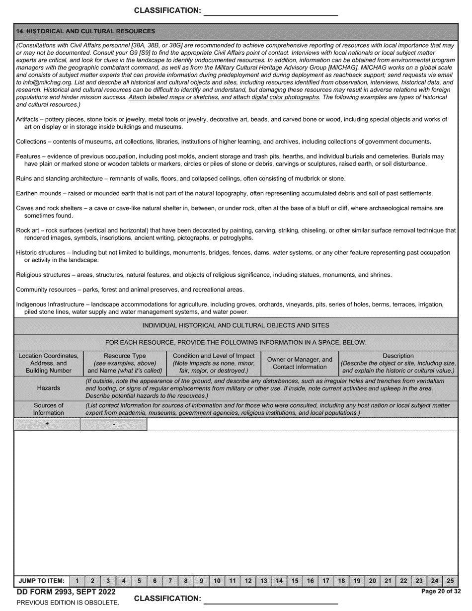 DD Form 2993 Environmental Baseline Survey (Ebs) Checklist, Page 20