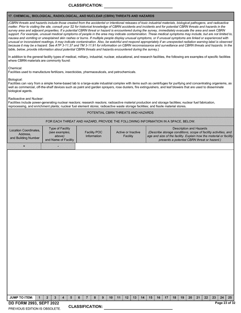 DD Form 2993 Download Fillable PDF Or Fill Online Environmental
