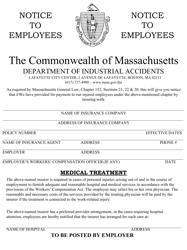 Document preview: Notice to Employees - Massachusetts