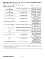 Instructions for IRS Form 8606 Nondeductible Iras, Page 13