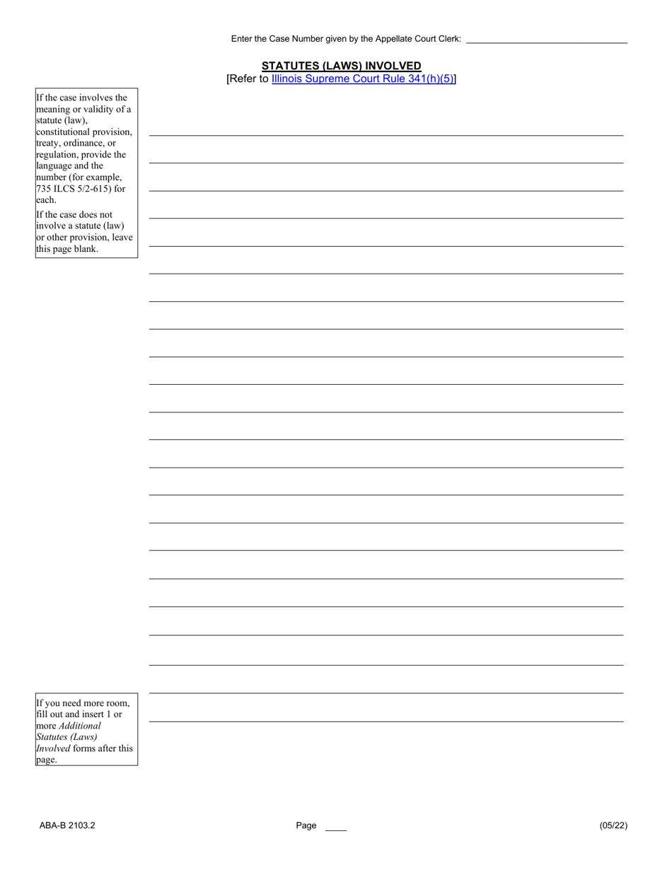 Form ABA-B2103.2 Appellants Brief - Illinois, Page 8