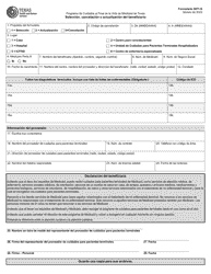 Document preview: Formulario 3071-S Seleccion, Cancelacion O Actualizacion Del Beneficiario - Programa De Cuidados Al Final De La Vida De Medicaid De Texas - Texas (Spanish)