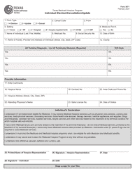 Document preview: Form 3071 Individual Election/Cancellation/Update - Texas Medicaid Hospice Program - Texas