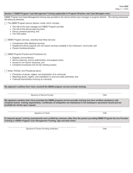 Form 6520 Record of Completion for the Dbmd Program Service Provider Training - Texas, Page 2