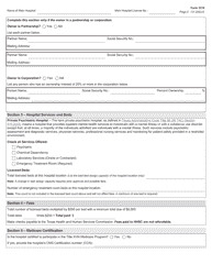 Form 3218 Multiple Location Psychiatric Hospital License Application - Texas, Page 2