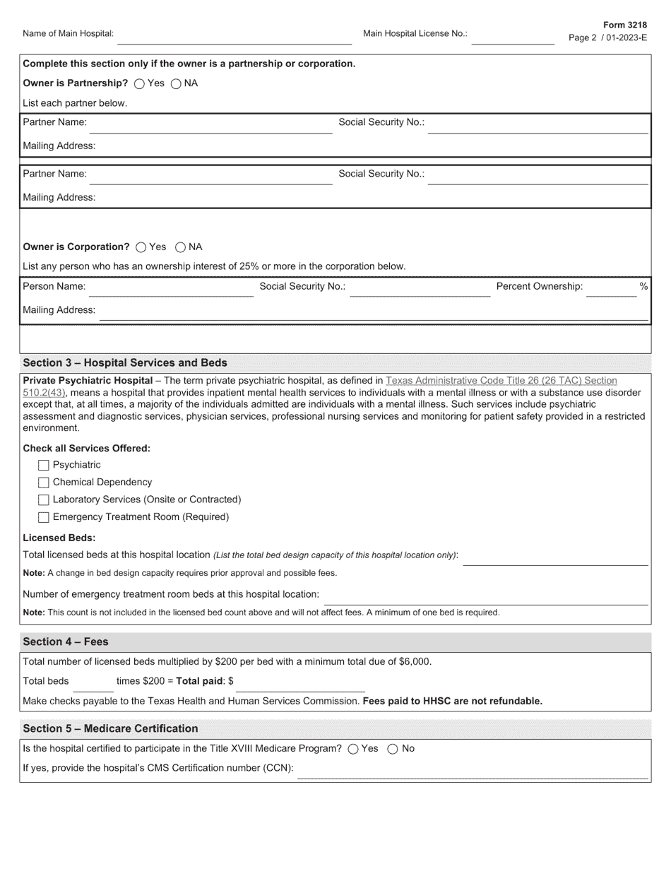 Form 3218 Download Fillable Pdf Or Fill Online Multiple Location 