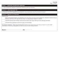 Form 3239 Initial Licensed Sex Offender Treatment Provider or Affiliate Sex Offender Treatment Provider Licensure Application - Texas, Page 3