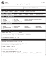 Form 3239 Initial Licensed Sex Offender Treatment Provider or Affiliate Sex Offender Treatment Provider Licensure Application - Texas, Page 4