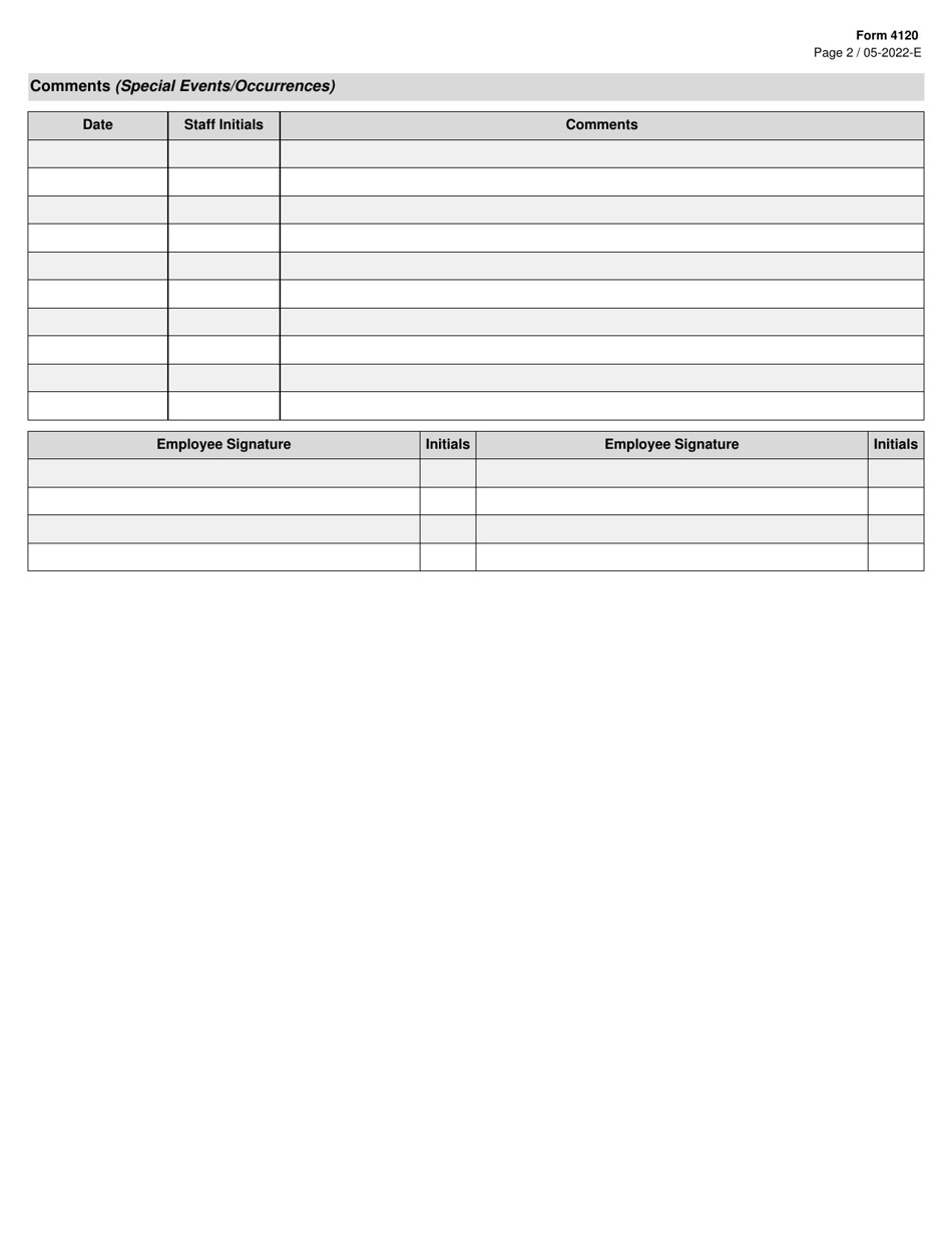 Form 4120 - Fill Out, Sign Online and Download Fillable PDF, Texas ...