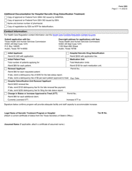 Form 3203 Narcotic/Opioid Treatment Program Application - Texas, Page 2