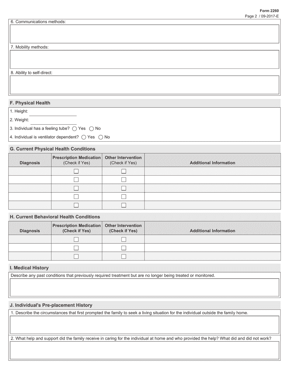 Form 2260 - Fill Out, Sign Online and Download Fillable PDF, Texas ...