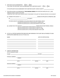 Application for Renewal of Abstract Plant Certificate of Registration With Bond - South Dakota, Page 3