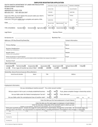 Employer Registration Application - South Dakota