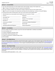 Form 3264 General and Special Hospital Multiple Location License Renewal Application - Texas, Page 2