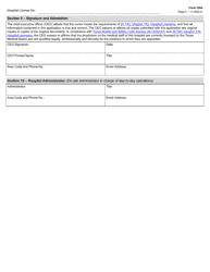 Form 3264 General and Special Hospital Multiple Location License Renewal Application - Texas, Page 3