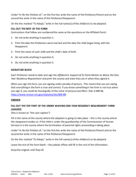 Form ADO201 Instructions - Stepparent Adoption (Uncontested) - Minnesota, Page 11