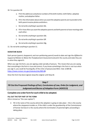 Form ADO201 Instructions - Stepparent Adoption (Uncontested) - Minnesota, Page 16