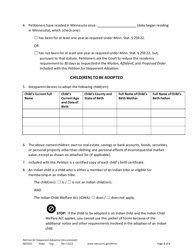 Form ADO202 Petition for Stepparent Adoption (Uncontested) - Minnesota, Page 2