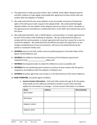 Form ADO212 Communication and Contact Agreement and Order - Minnesota, Page 2