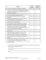 Form ADO210 Affidavit in Place of Postplacement Assessment Report - Minnesota, Page 2