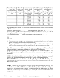 Form IFP101 Instructions - Waiver of Court Fees and Costs - Minnesota (English/Hmong), Page 2