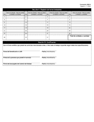 Formulario 3625-S Documentacion De Servicios Prestados - Texas (Spanish), Page 2