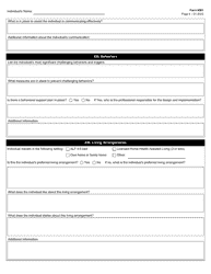 Form 6501 Individual Program Plan - Texas, Page 4