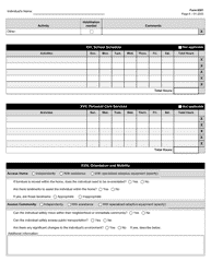 Form 6501 Individual Program Plan - Texas, Page 6