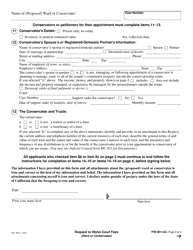 Form FW-001-GC Request to Waive Court Fees (Ward or Conservatee) - California, Page 3