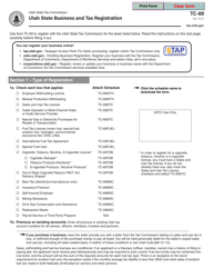 Document preview: Form TC-69 Utah State Business and Tax Registration - Utah