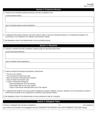 Form 6518 Record of Completion for Individual Specific Training - Texas, Page 2