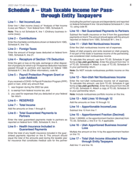 Instructions for Form TC-65 Utah Partnership/Limited Liability Partnership/Limited Liability Company Return of Income - Utah, Page 10