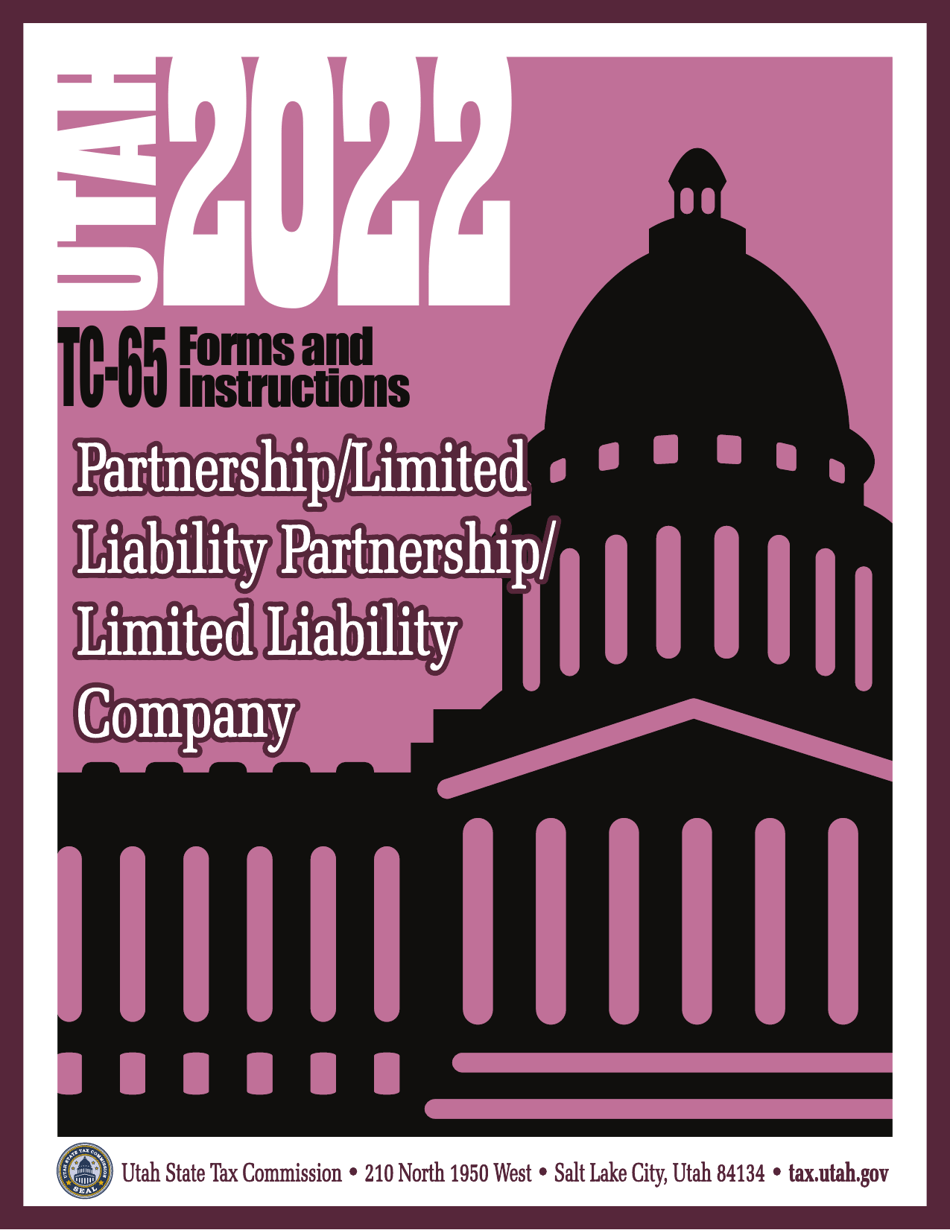 Instructions for Form TC-65 Utah Partnership / Limited Liability Partnership / Limited Liability Company Return of Income - Utah, Page 1