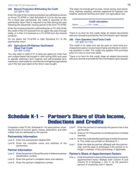 Instructions for Form TC-65 Utah Partnership/Limited Liability Partnership/Limited Liability Company Return of Income - Utah, Page 20