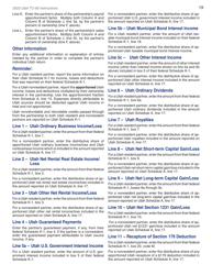 Instructions for Form TC-65 Utah Partnership/Limited Liability Partnership/Limited Liability Company Return of Income - Utah, Page 21