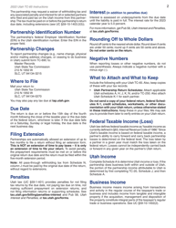 Instructions for Form TC-65 Utah Partnership/Limited Liability Partnership/Limited Liability Company Return of Income - Utah, Page 4