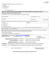 Form 1725 Criminal Conviction History and Registry Checks - Texas, Page 2