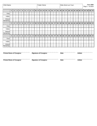 Form 2994 Child Placing Agency (CPA) Medication Log - Texas, Page 2