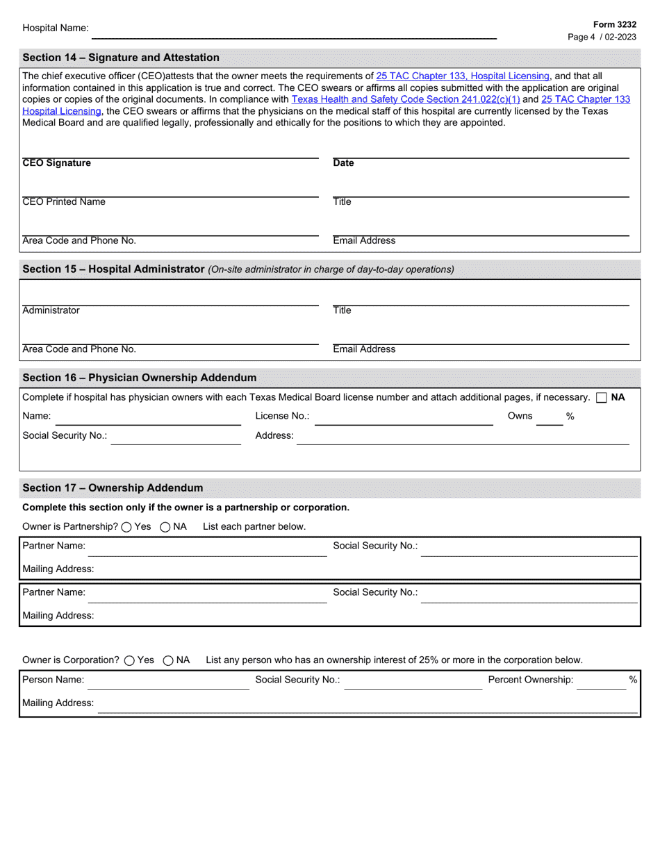 Form 3232 Download Fillable PDF or Fill Online General or Special ...