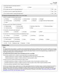 Form 3650 Assisted Living Facility Memory Care Disclosure Statement - Texas, Page 3
