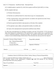 Form RDMV306 Administrative Complaint - New Hampshire, Page 2