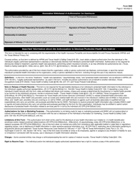 Form 2869 Permission to Collect Protected Health, Confidential and Nonconfidential Information - Texas, Page 2