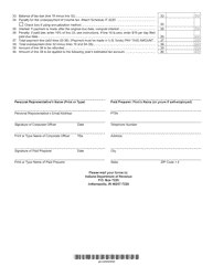 Form IT-20NP (State Form 148) Indiana Nonprofit Organization Unrelated Business Income Tax Return - Indiana, Page 2