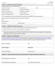 Form 3231 Crisis Stabilization Unit (Csu) License Renewal Application - Texas, Page 3
