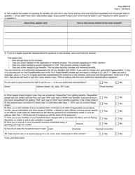 Form H0011-R Texas Simplified Application Project (Tsap) for Snap Food Benefits Renewal - Texas, Page 2