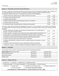 Form 3204 End Stage Renal Disease Facility License Application - Texas, Page 2