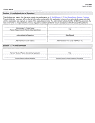 Form 3204 End Stage Renal Disease Facility License Application - Texas, Page 4