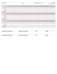 Form 2993 General Residential Operations Medication Log - Texas, Page 2