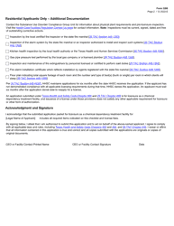 Form 3208 Chemical Dependency Treatment Facility License Application Checklist for Initial Applicants - Texas, Page 2