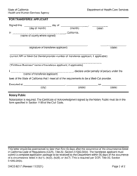 Form DHCS6217 Successor Liability With Joint and Several Liability Agreement - California, Page 2